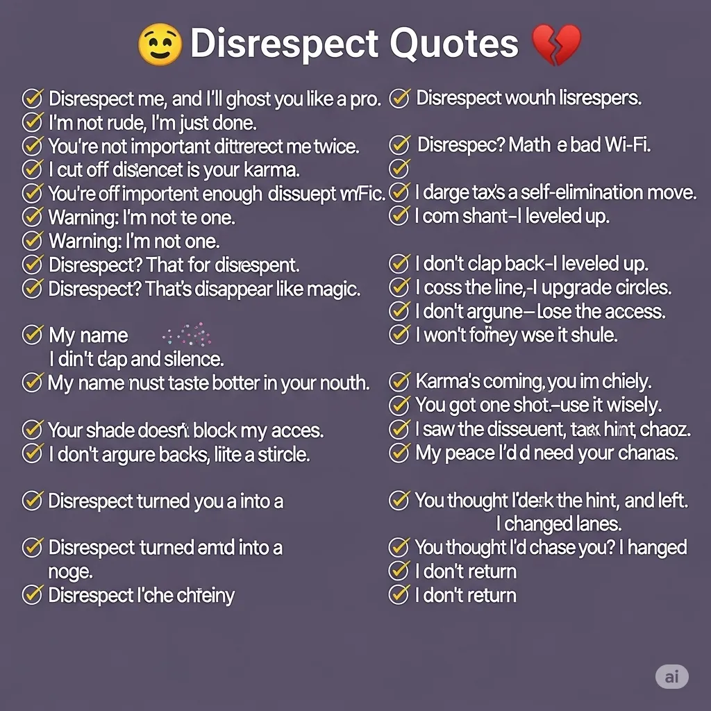 300+ Disrespect Quotes That Speak Louder Than Words