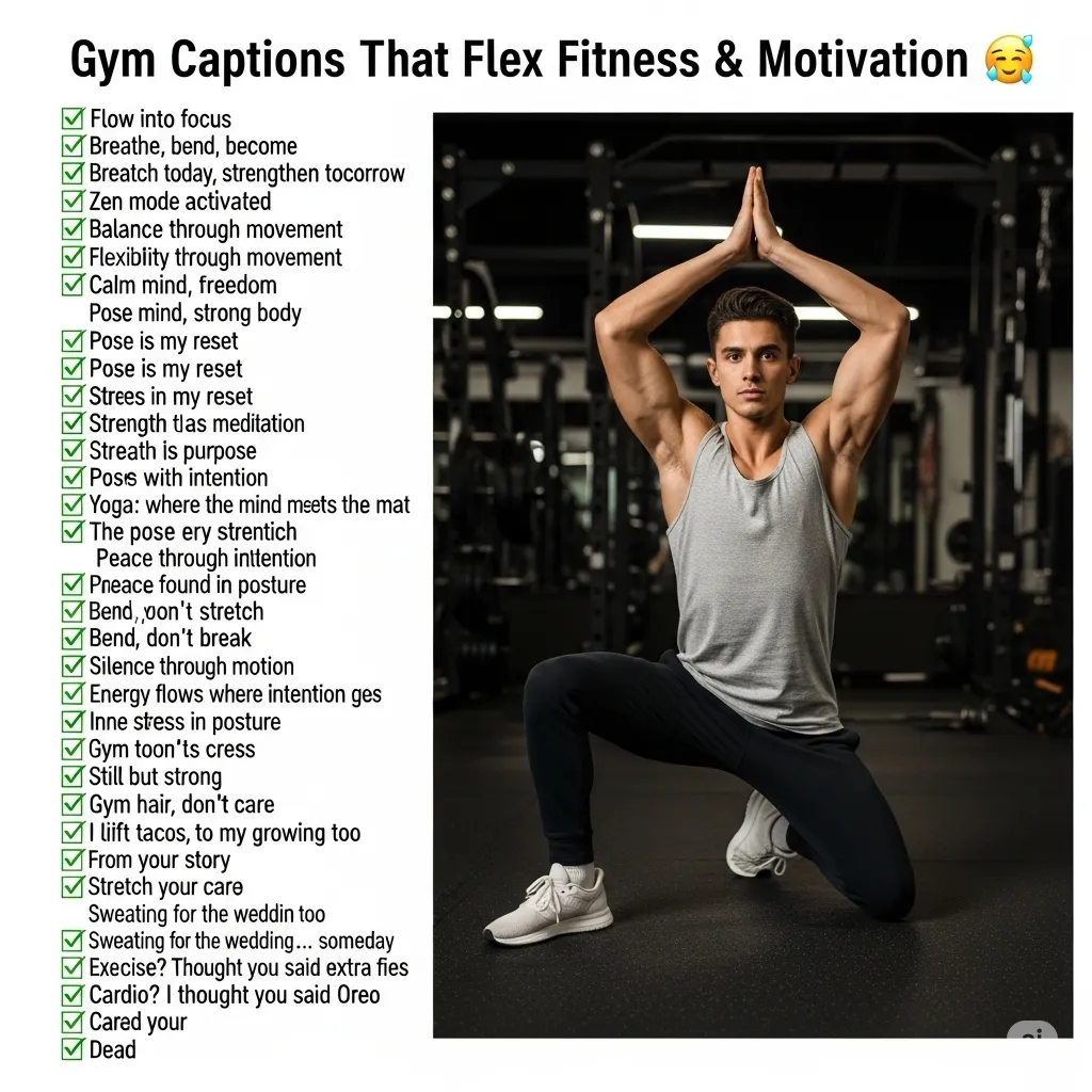 900+ Gym Captions That Flex Fitness & Motivation