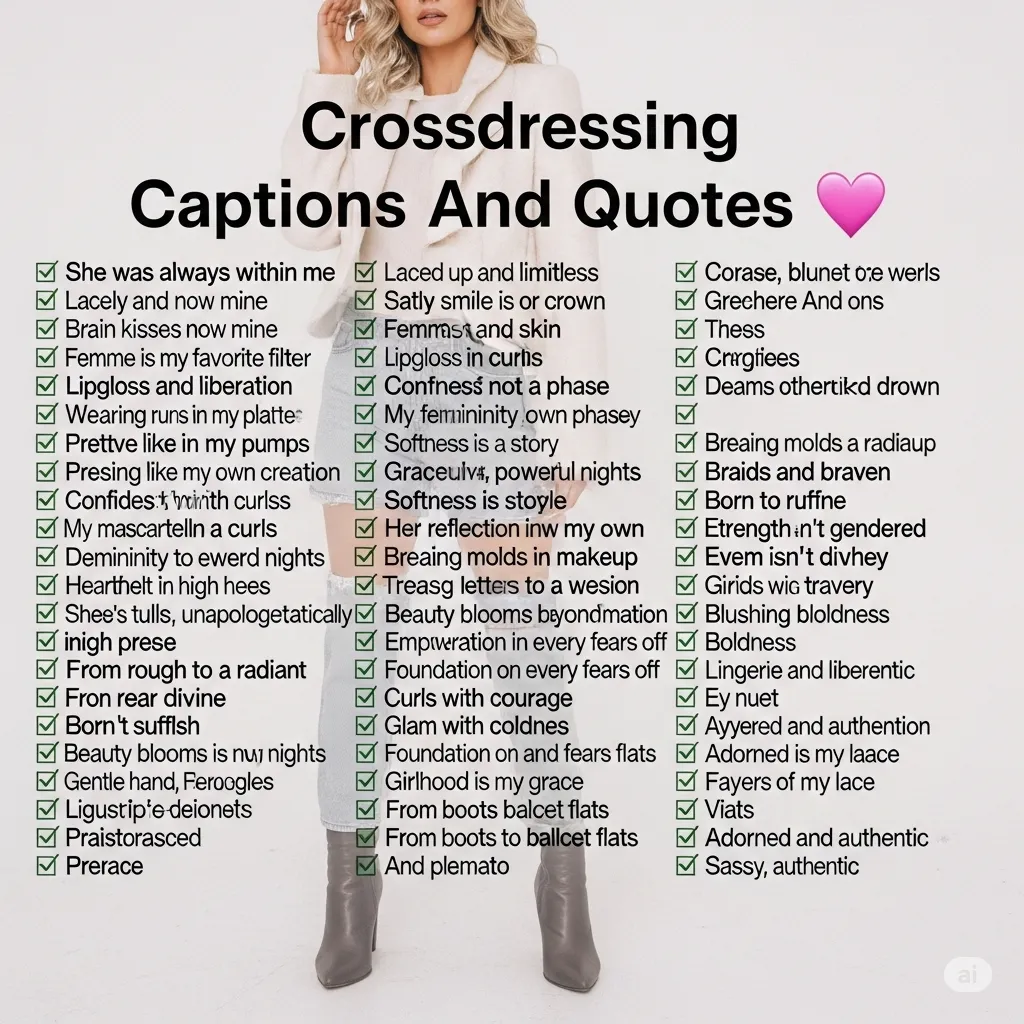 300+ Crossdressing Captions And Quotes