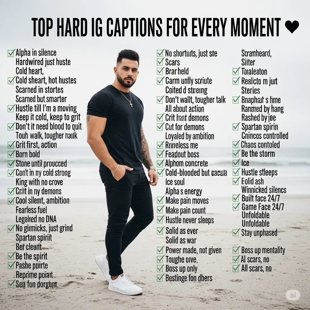 600+ Top Hard IG Captions For Every Moment