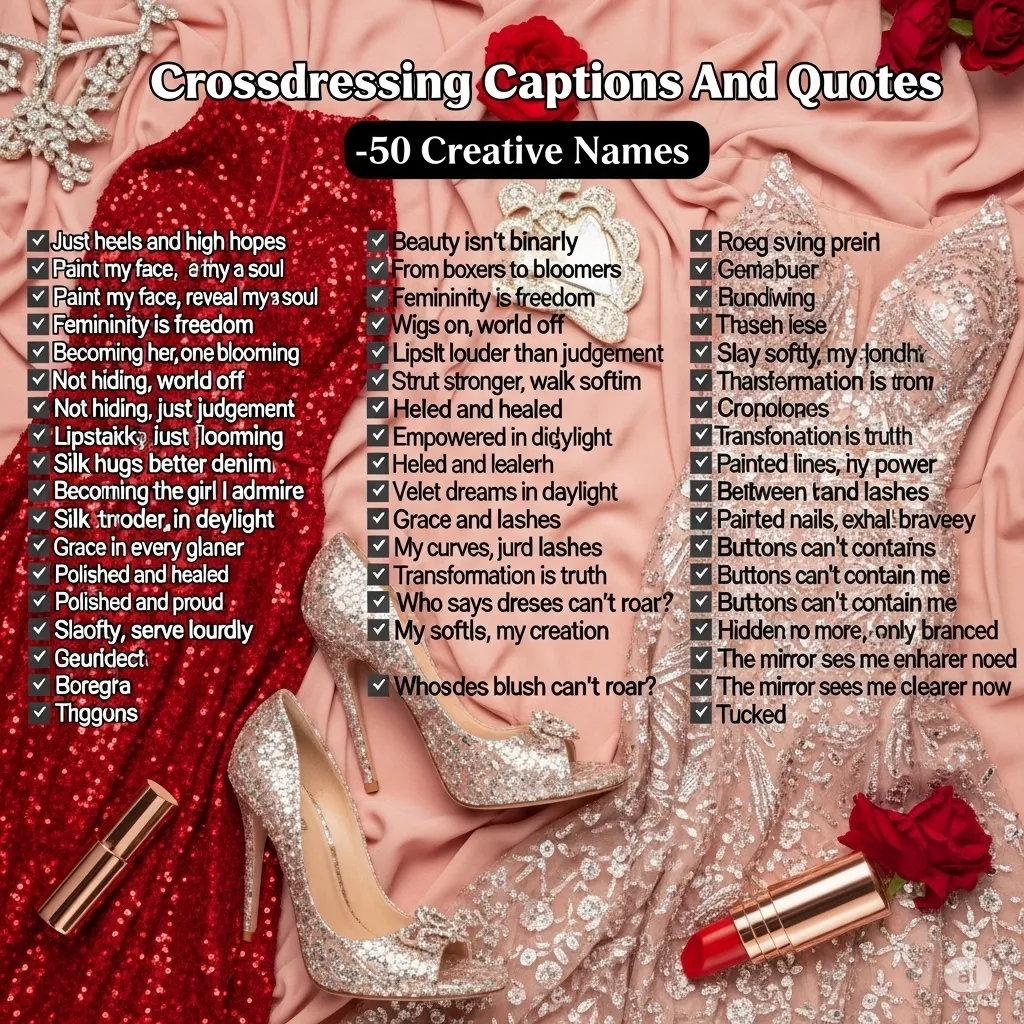 300+ Crossdressing Captions And Quotes