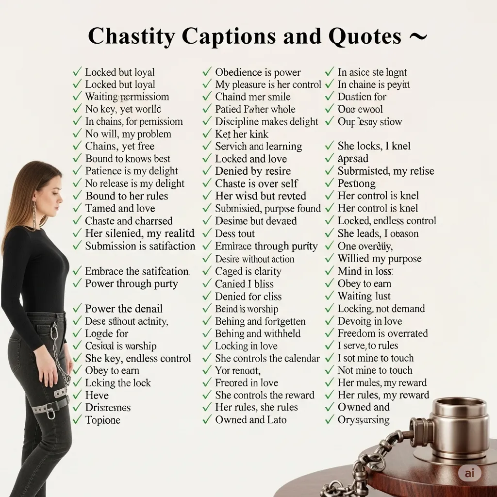 300+ Chastity Captions and Quotes for IG & Boys