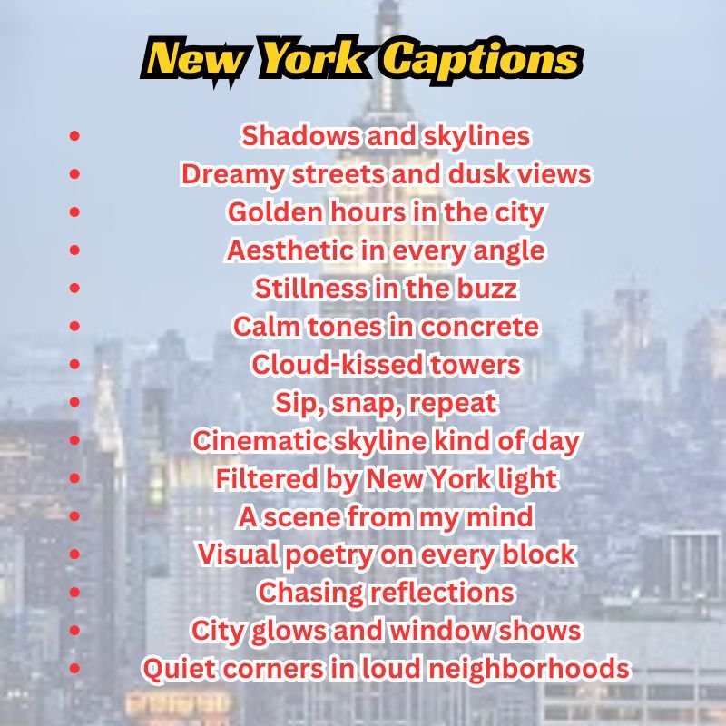 City lights reflecting on wet streets, showing moody New York caption inspiration