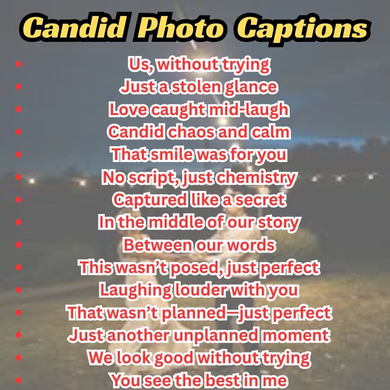 Candid photo for reels with overlay text "Nothing staged, just real"
