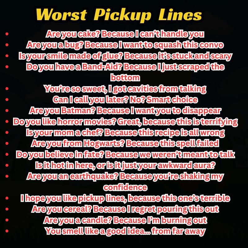 Funny reaction faces to awkward and bad Worst pickup lines