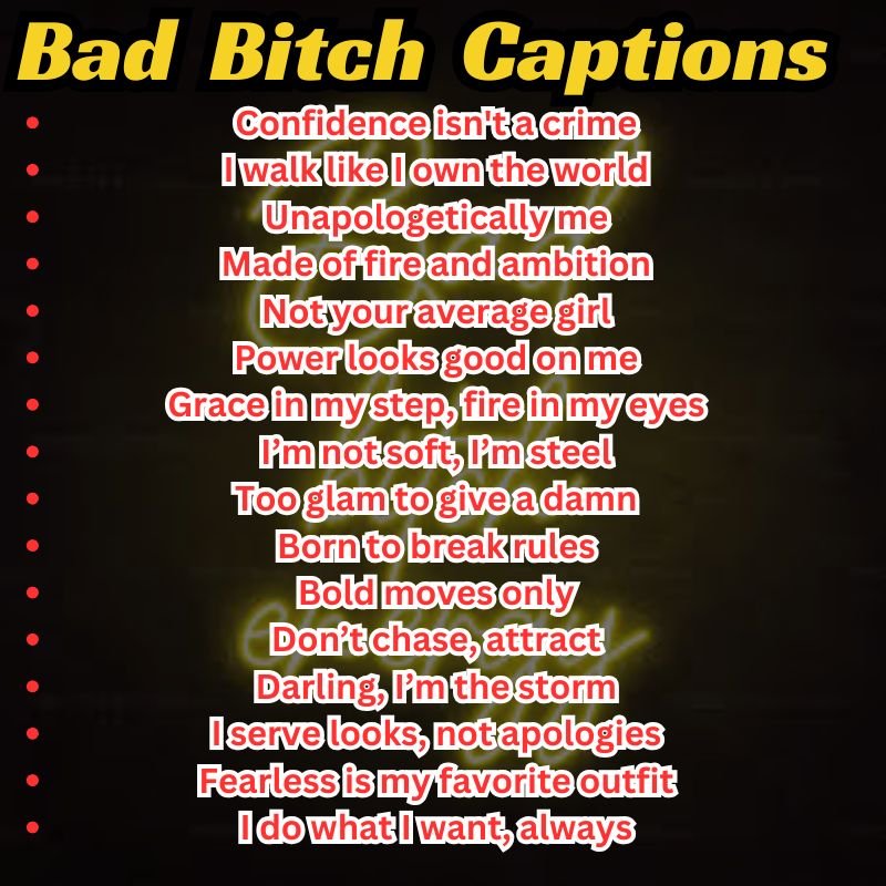 Confident young woman posing with a fierce attitude and stylish outfit, representing bad bitch energy