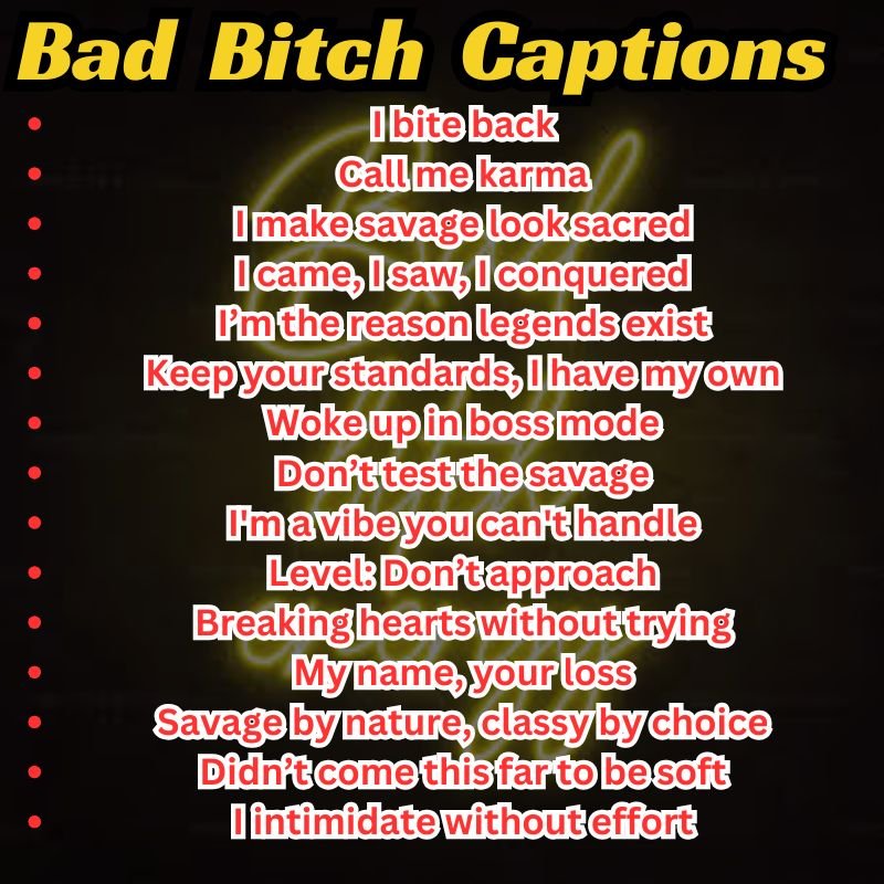 Empowered woman looking bold and unapologetic, perfect for bad bitch caption inspiration