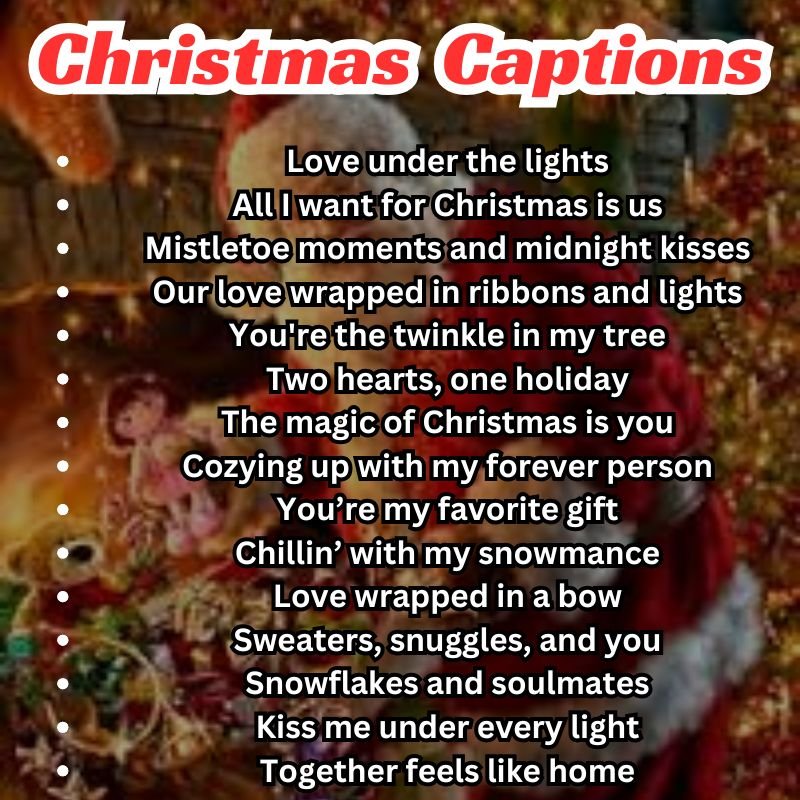 Creative Christmas caption ideas for Instagram and Facebook
