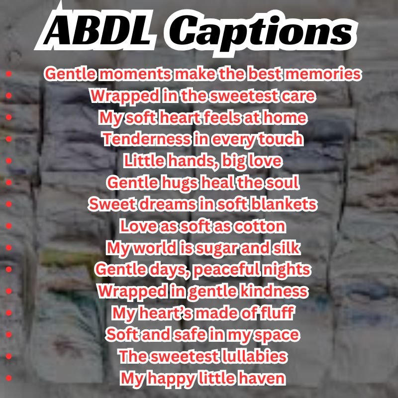 Creative ABDL captions list for Instagram, TikTok, and reels