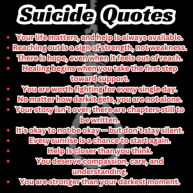 Heartfelt suicide quotes that inspire strength in tough times