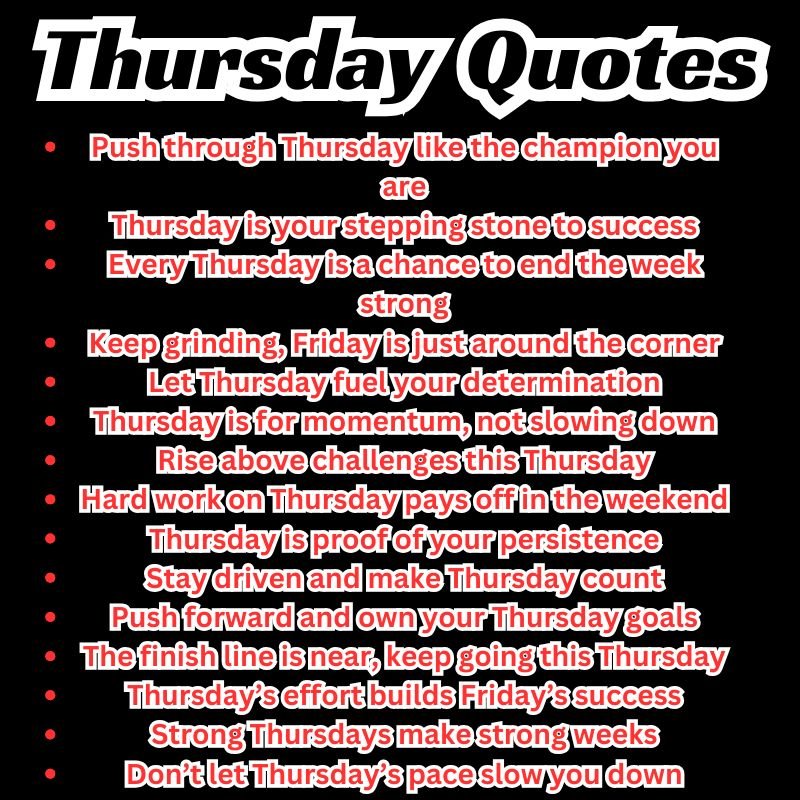 Funny and uplifting Thursday quotes to brighten your week