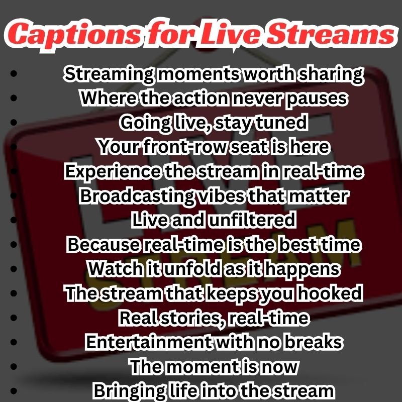 Best Live Stream Captions