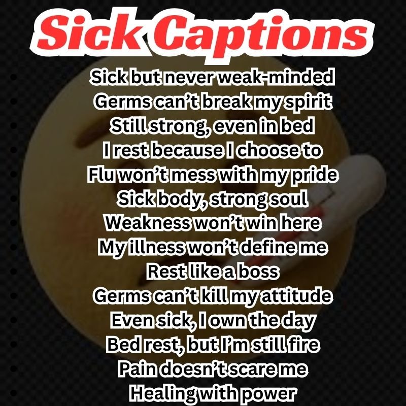 Attitude Sick Captions
