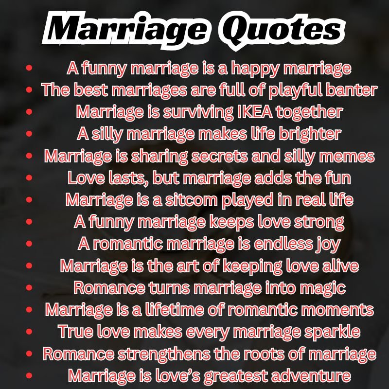 Funny Marriage Quotes