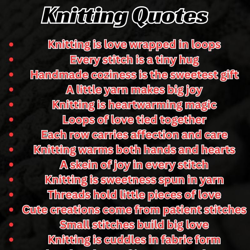 Cute Knitting Quotes