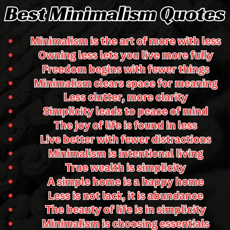 Best Minimalism Quotes
