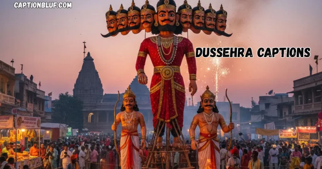 Dussehra captions A Festival of Truth, and Prosperity